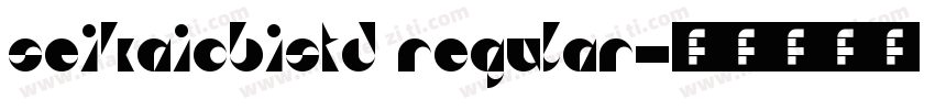 SeiKaiCBiStd Regular字体转换